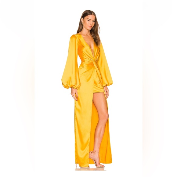 YAURA tawa dress in yellow NWT size UK 6 - Picture 2 of 7